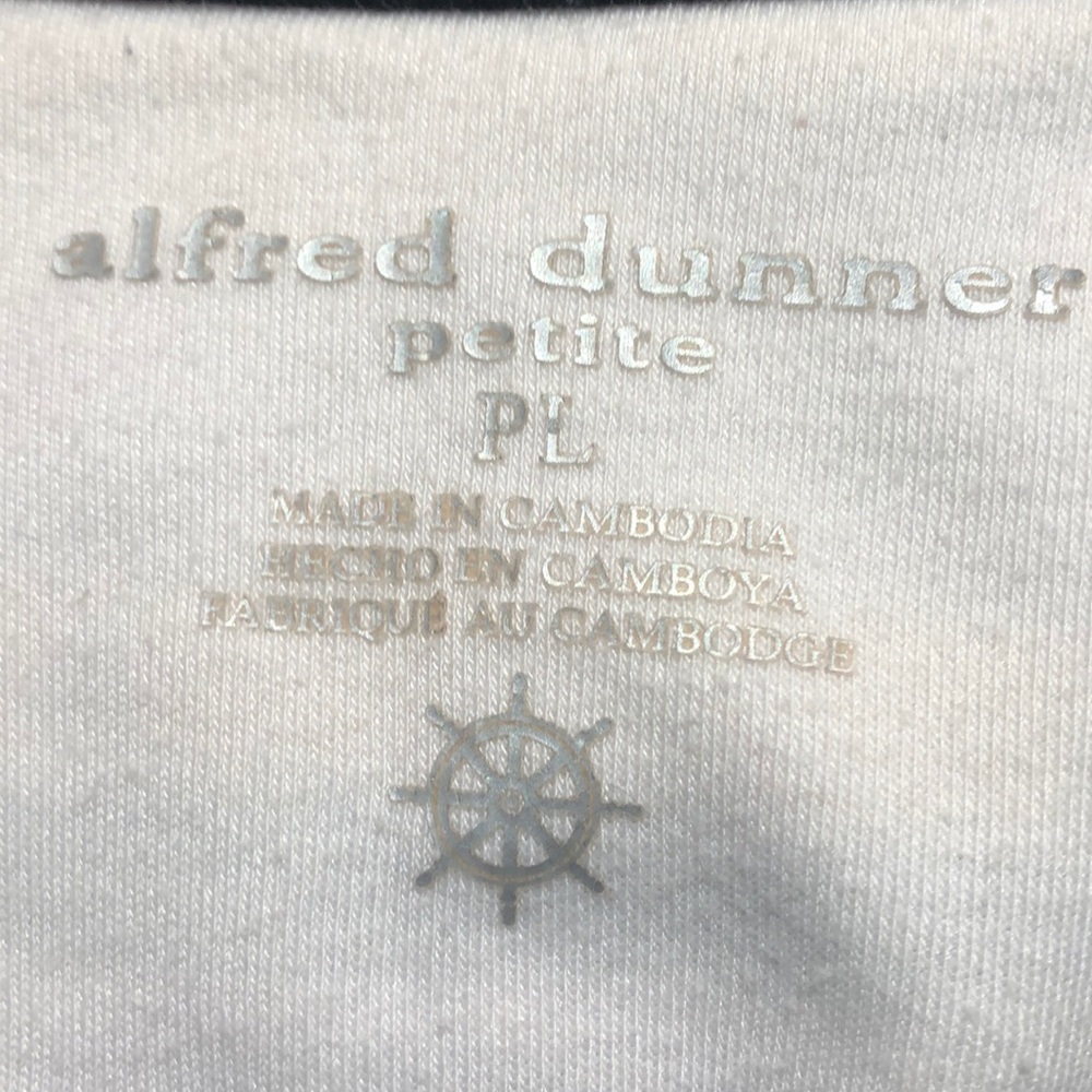 Alfred Dunner Petite Star-Studded Striped Top - Picture 6 of 8